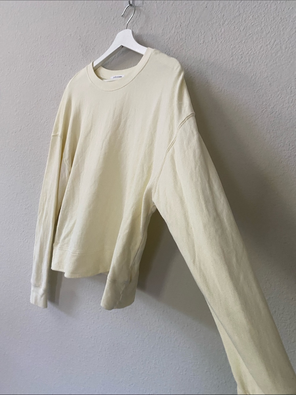 perfectwhitetee Tyler Sweatshirt Ribbed Crewneck Sweatshirt - Picture 4 of 7